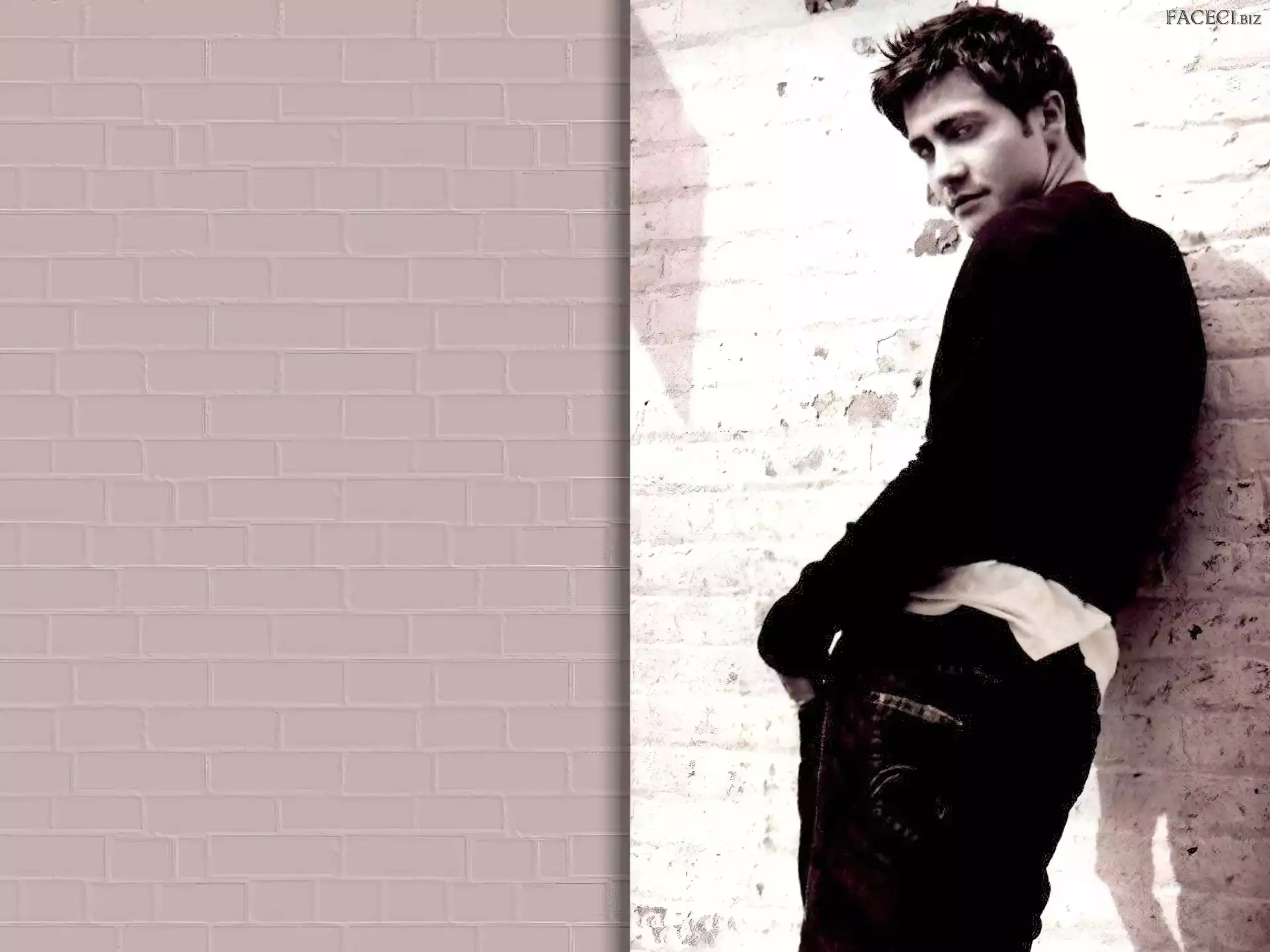 Jake Gyllenhaal, czarny strój